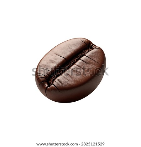 Close-up of a single brown walnut with shell intact on white background, single walnut