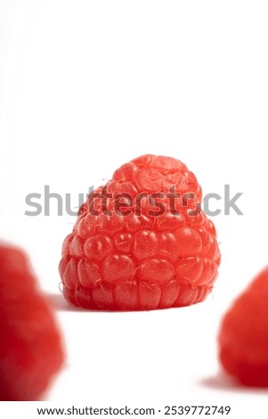 Similar – Frische Himbeeren auf gelbem Hintergrund