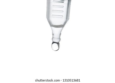 Close-up Of Single Use Artificial Tear Lubricant Eye Drop From Container