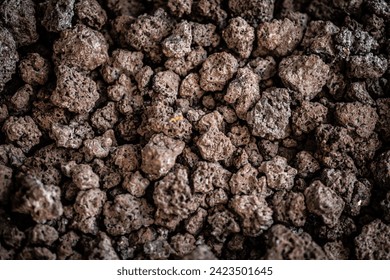 Close-up of Sinter material for industry