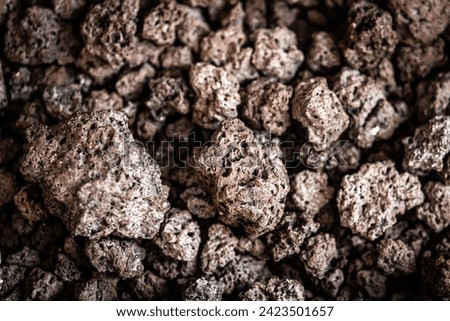 Close-up of Sinter material for industry