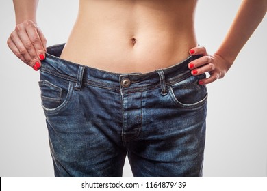 Closeup Slim Waist Young Woman Standing Stock Photo (Edit Now) 1164879439