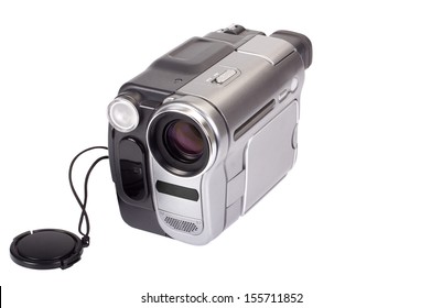 Close-up of small video camera