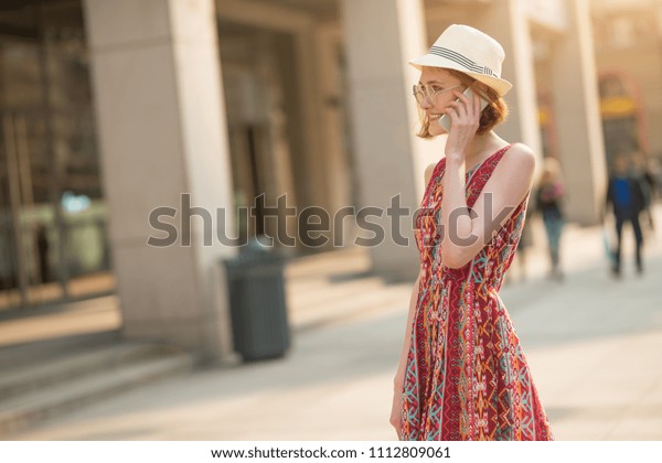 Closeup Smiling Attractive Girl Short Hair Stock Photo Edit Now