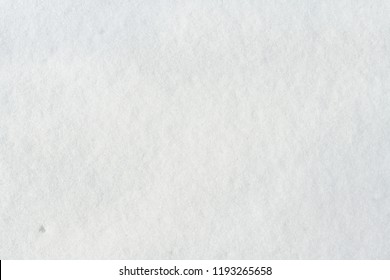 Closeup Of Snow For Winter Or Christmas Background. Top View. Flat Lay.