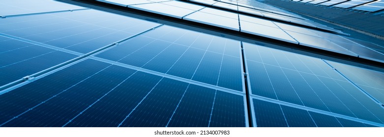 Close-up of Solar cell farm power plant eco technology.landscape of Solar cell panels in a photovoltaic power plant.concept of sustainable resources. - Powered by Shutterstock