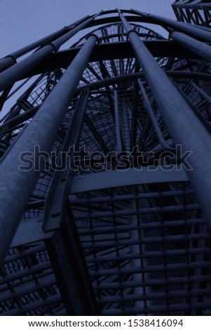 closeup of some fireescape stairs