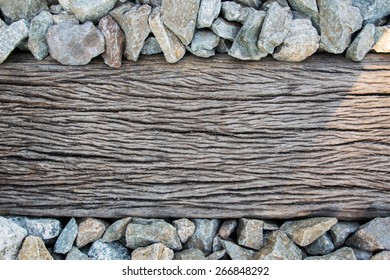 A closeup of some weathered railroad tracks.