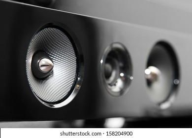 Closeup Of Soundbar Speaker