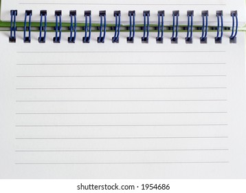 Closeup Spiral Bound Note Pad