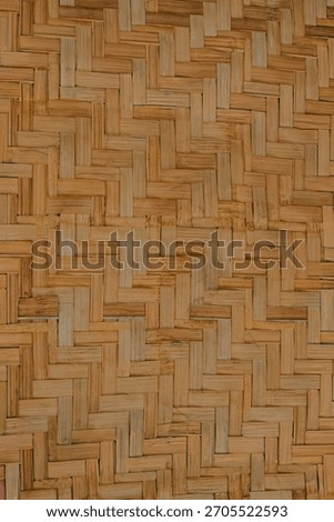 Close-up of a split bamboo weaving called amakan or sawali, traditional Filipino native material for housing