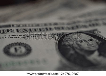 close-up of a stack of 1 dollar bills