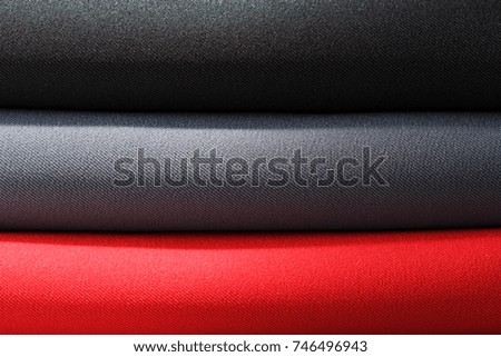 Closeup stack of new folded cloths