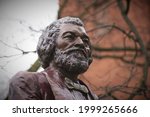Close-Up of Statue of Frederick Douglass