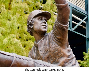 Closeup Of Statue Of Orioles Legend, Jim Palmer, At Oriole Park At Camden Yards, 26 Oct 2019