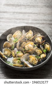 Close-up Of Steamed Clams