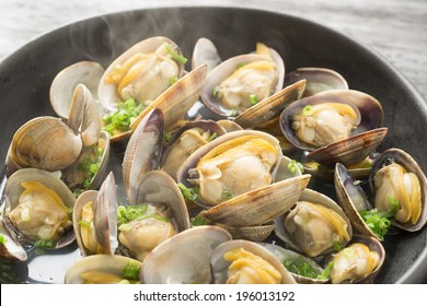 Close-up Of Steamed Clams