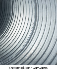 Closeup Of A Steel Culvert