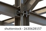 Close-up of a steel structure