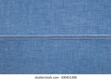 Closeup stitch chambray