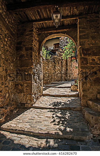 Closeup Stone Staircase Arch Alleyway Gorgeous Stock Photo Edit Now Closeup Stone Staircase Arch Alleyway Gorgeous Stock Photo Edit Now
