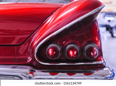 Closeup taillight sections of classic cars - Powered by Shutterstock