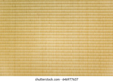 closeup of a tatami mat as used in japan