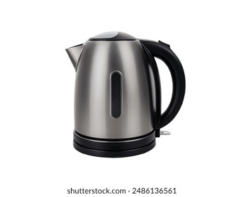 Closeup tea electric kettle isolated on white background