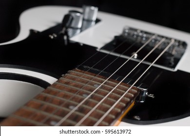 Close-up Of Telecaster Style Guitar