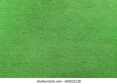 Closeup Texture Of Artificial Putting Green Grass. Abstract Background Photo Of Golf Turf.
