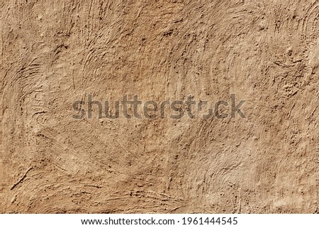 Close-up texture and background of rough sandstone surface in old house architecture