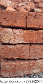 closeup texture backround of firebricks