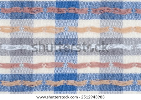 Closeup Texture of Fabric silk pattern , Thai cloth Style Loincloth , It is beautiful background for retro and vintage.