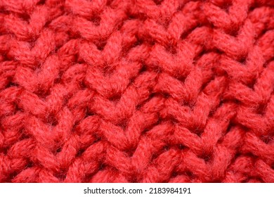 Close-up Texture Knitted Fabric, Macro Photography