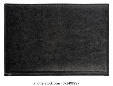 Closeup of texture leather notebook with stitching along edge - Shutterstock ID 372409927