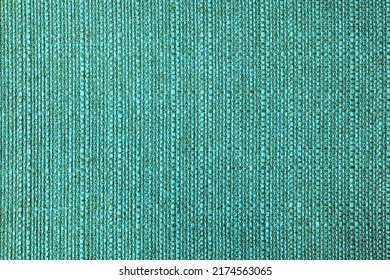 Close-up texture of natural turquoise coarse weave fabric or cloth. Fabric texture of natural cotton or linen textile material. Blue canvas background. Decorative fabric for upholstery, furniture - Shutterstock ID 2174563065