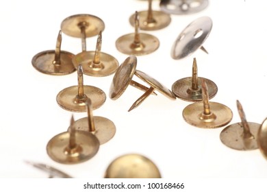 Brass Drawing Pins Stock Photo 126471443 | Shutterstock