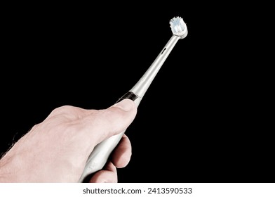 Close-up of toothbrush Object on a Plain Background