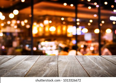 Closeup Top Wood Table Blur Background Stock Photo 1013326672 ...