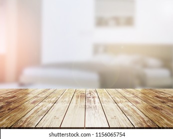 Old Top Wood Table Blur Background Stock Photo (Edit Now) 1562715712