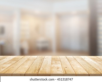 Empty Brown Wood Table Top On Stock Photo (Edit Now) 1576276270