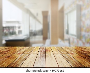 Closeup Top Wood Table Blur Background Stock Photo 489079162 | Shutterstock