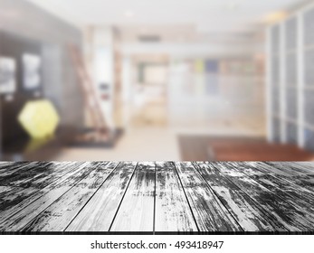 Closeup Top Wood Table Blur Background Stock Photo 493418947 | Shutterstock