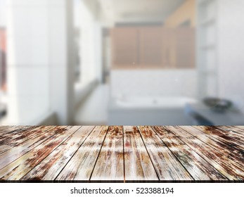 Closeup Top Wood Table Blur Background Stock Photo 523388194 | Shutterstock