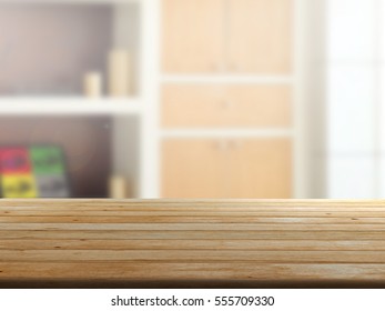 Closeup Top Wood Table Blur Background Stock Photo 555709330 | Shutterstock