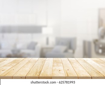 Closeup Top Wood Table Blur Background Stock Photo (Edit Now) 636600062