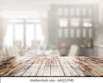 Closeup Top Wood Table Blur Background Stock Photo 641213740 | Shutterstock