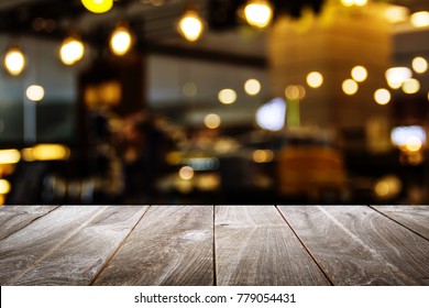 Image Wooden Table Front Abstract Blurred Stock Photo 321651011 ...