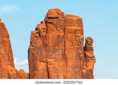 Close-up of the towering "Hand of God" in Monument Valley. - Powered by Shutterstock