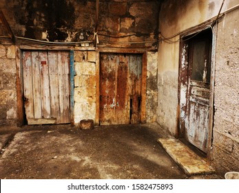 closeup traditional ancient wooden doors in tarsus turkey  - Shutterstock ID 1582475893